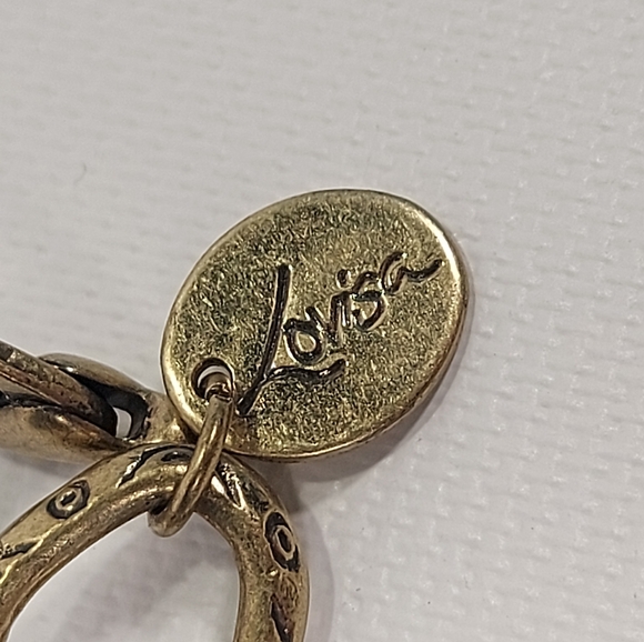 Lovisa Brass Wood Lucite Bib Chunky Necklace - Picture 7 of 8